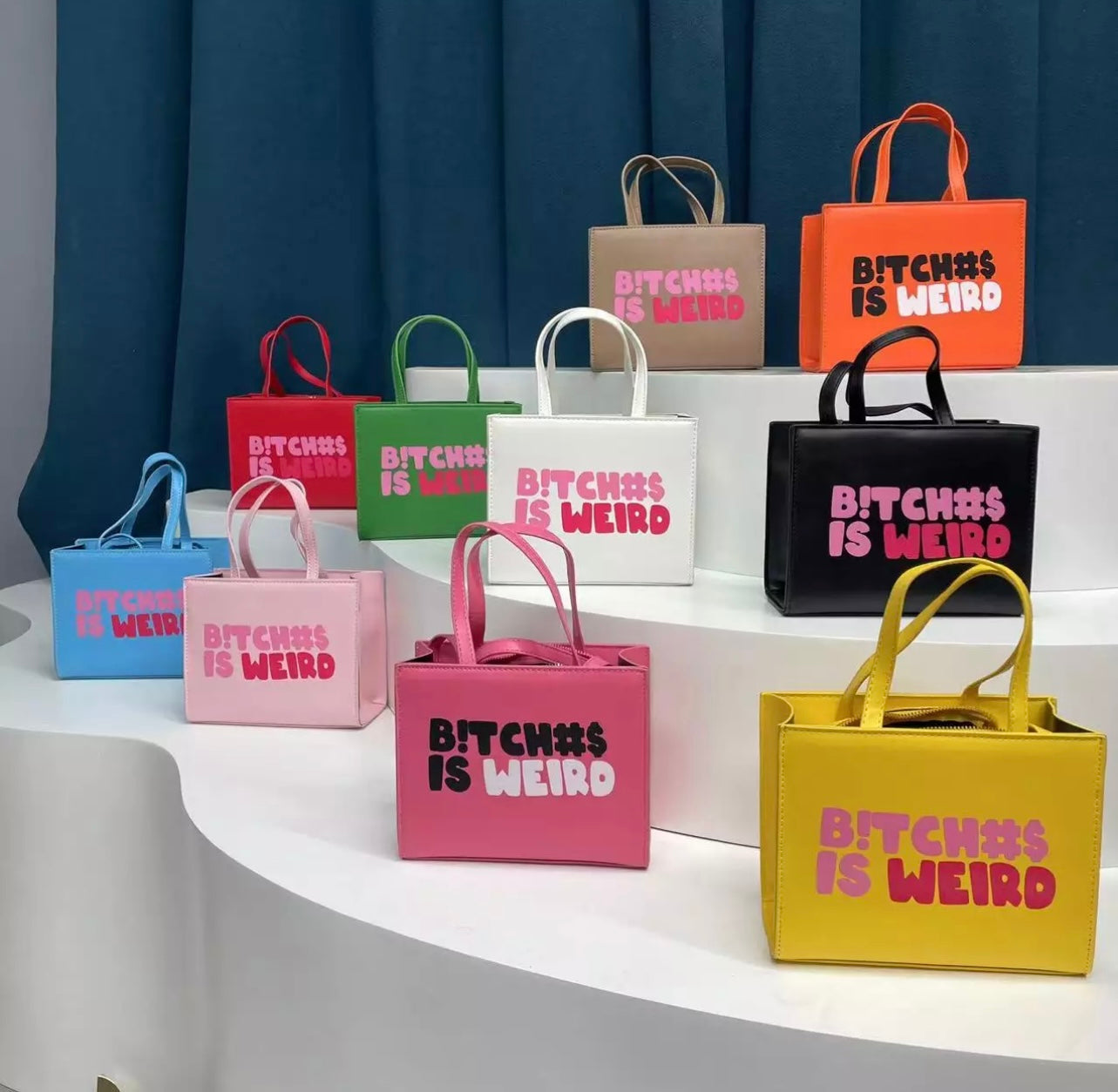 B!TCH#$ Weird Baddie Shirt with Purse Set product photo