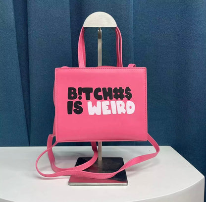 B!TCH#$ Weird Baddie Shirt with Purse Set product photo