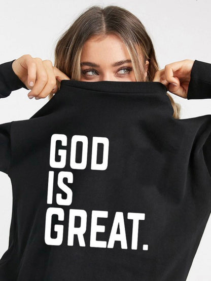 God is Great Baddie Sweater product photo