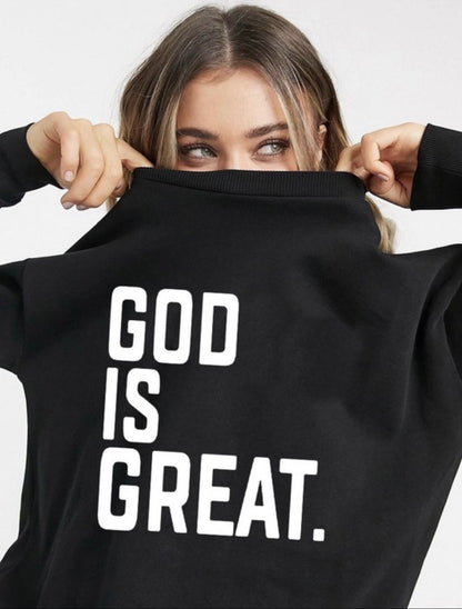 God is Great Baddie Sweater product photo