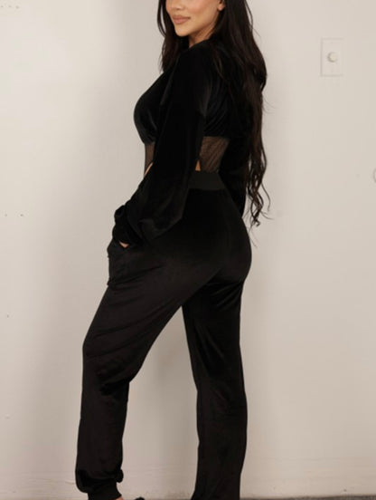 Natalia Baddie Velour Set - Baddie Kouture Boutique 