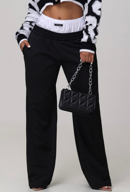 Posh Baddie Double Trouser - Baddie Kouture Boutique 