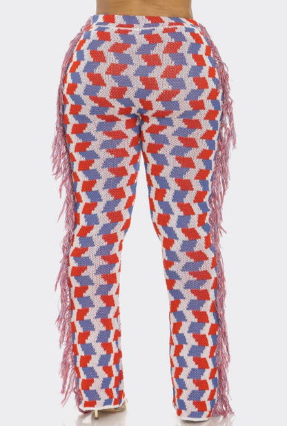 Griselda Baddie Tassel Pants - Baddie Kouture Boutique 