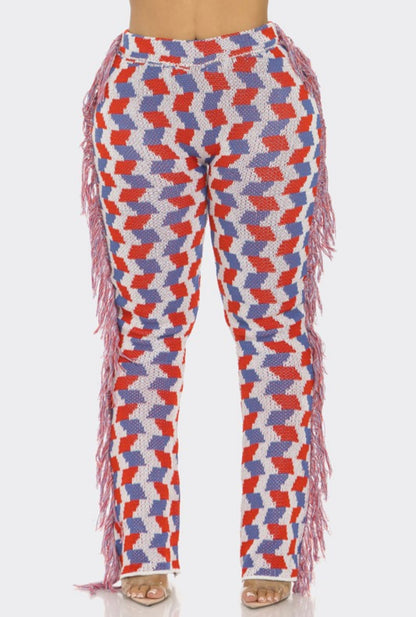 Griselda Baddie Tassel Pants - Baddie Kouture Boutique 