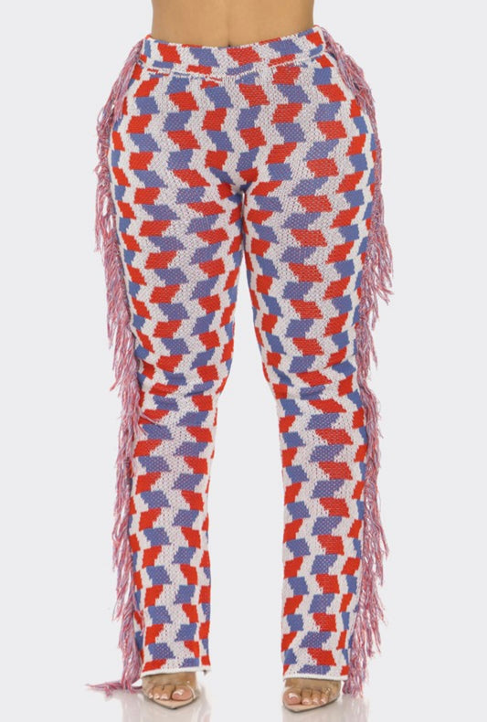 Griselda Baddie Tassel Pants - Baddie Kouture Boutique 