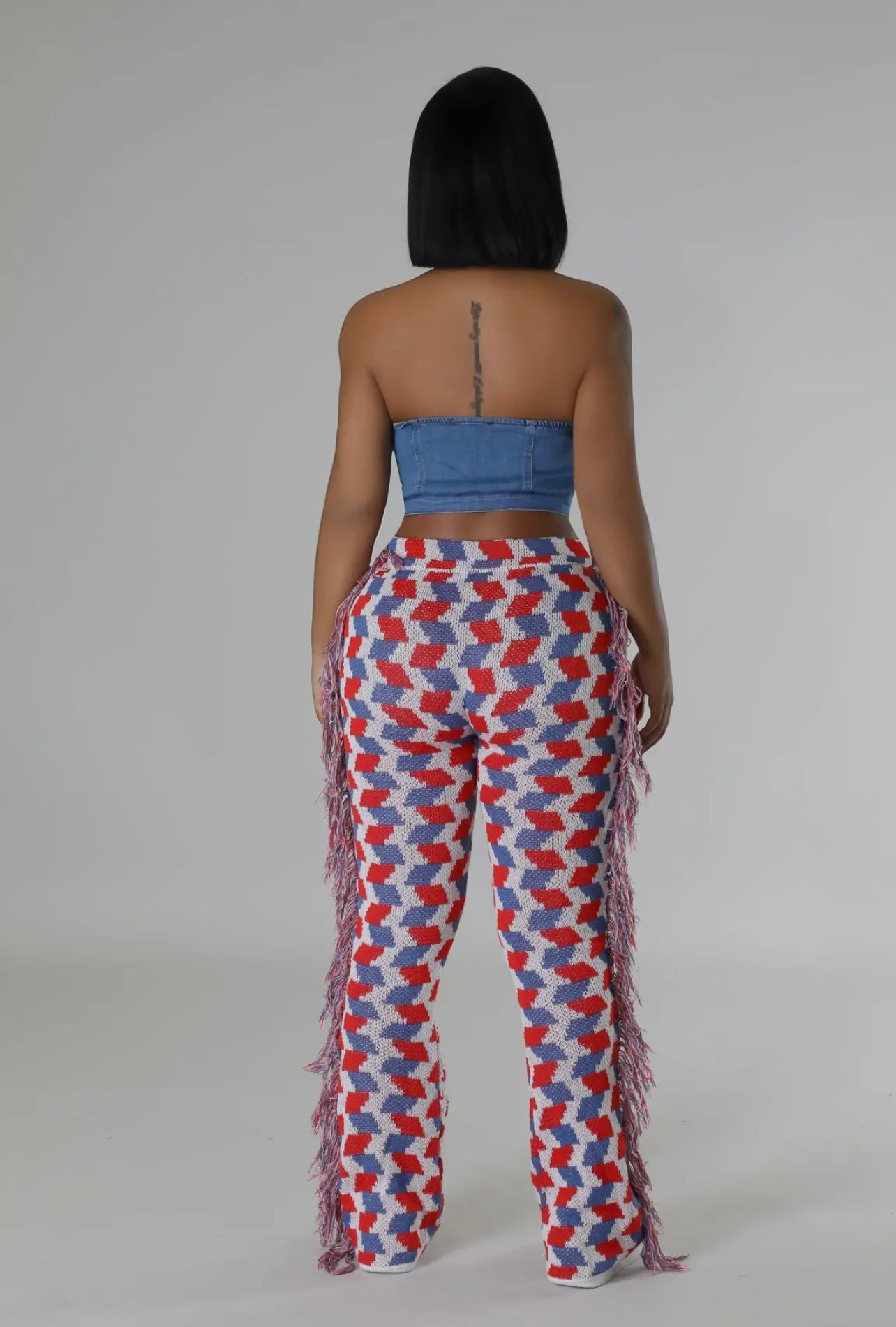 Griselda Baddie Tassel Pants - Baddie Kouture Boutique 