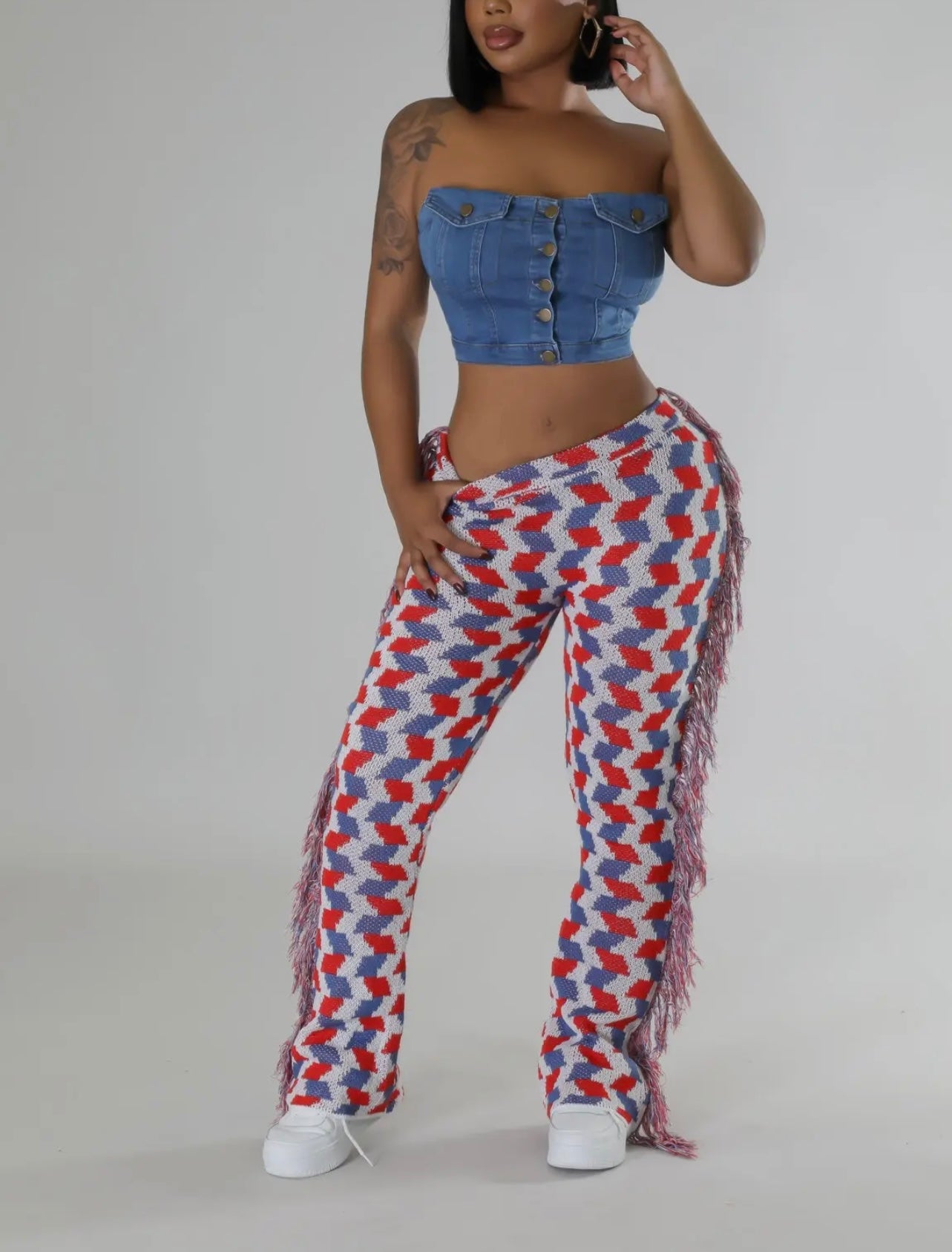 Griselda Baddie Tassel Pants - Baddie Kouture Boutique 