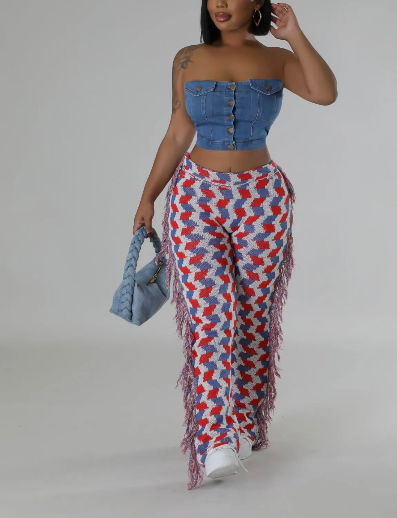 Griselda Baddie Tassel Pants - Baddie Kouture Boutique 