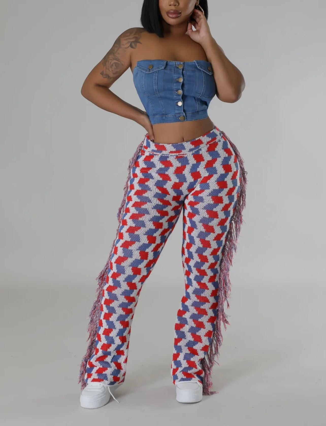 Griselda Baddie Tassel Pants - Baddie Kouture Boutique 
