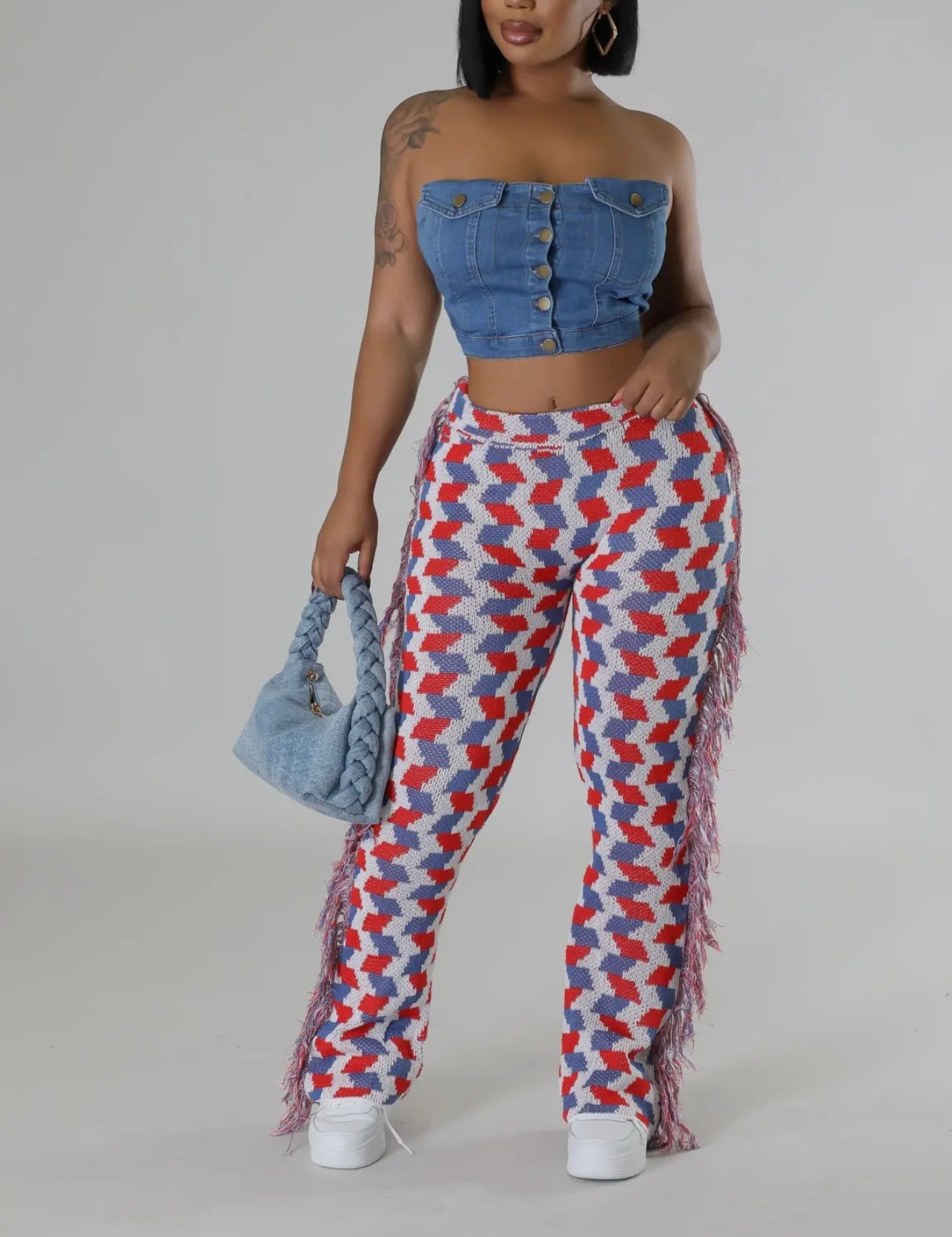 Griselda Baddie Tassel Pants - Baddie Kouture Boutique 
