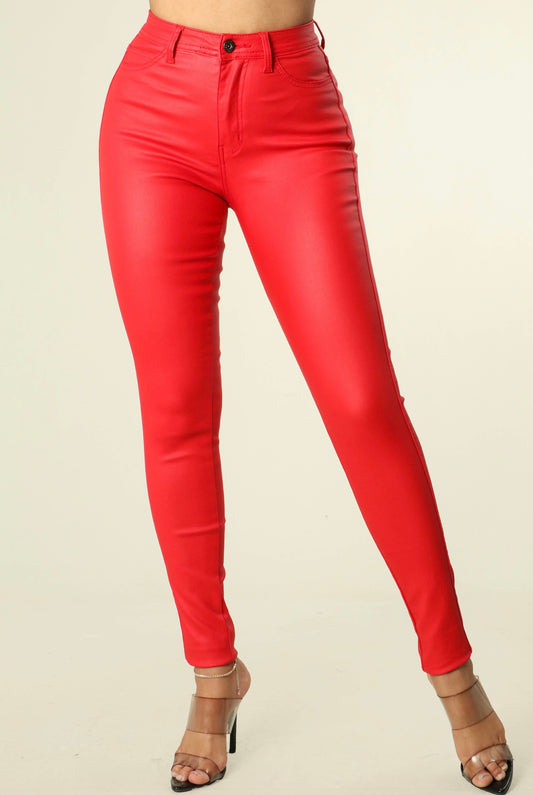 Ms. Red Baddie Pants - Baddie Kouture Boutique 