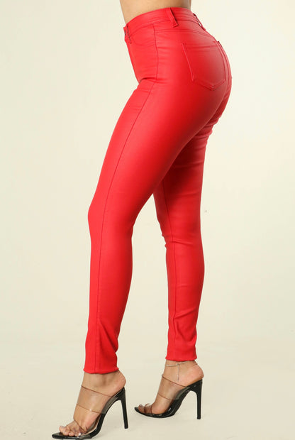 Ms. Red Baddie Pants - Baddie Kouture Boutique 