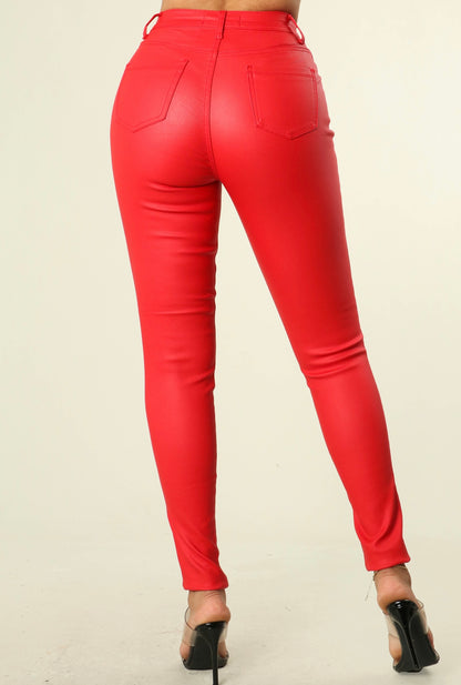 Ms. Red Baddie Pants - Baddie Kouture Boutique 