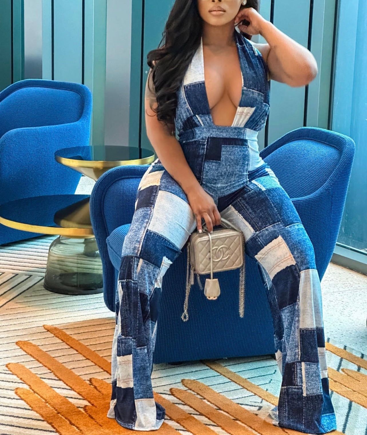 Baddie Denim Jumpsuit product photo