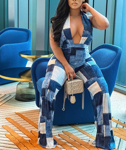 Baddie Denim Jumpsuit product photo