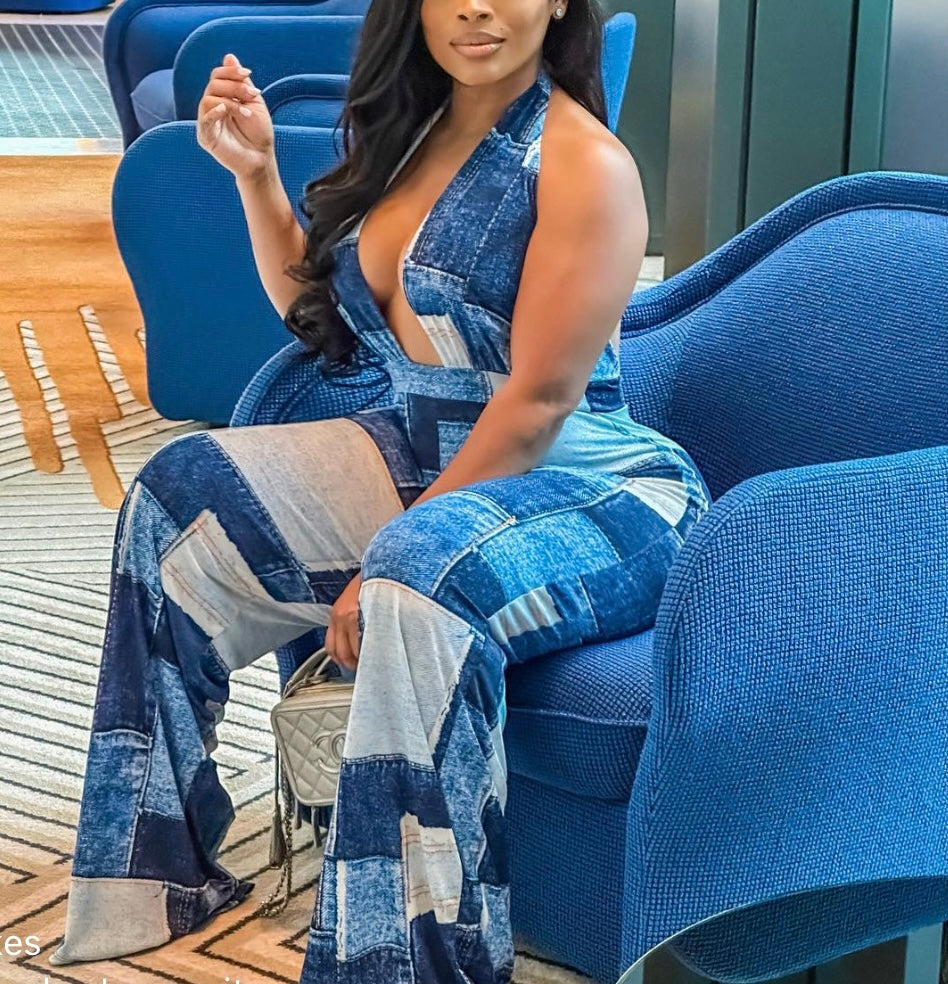 Baddie Denim Jumpsuit - Baddie Kouture Boutique 