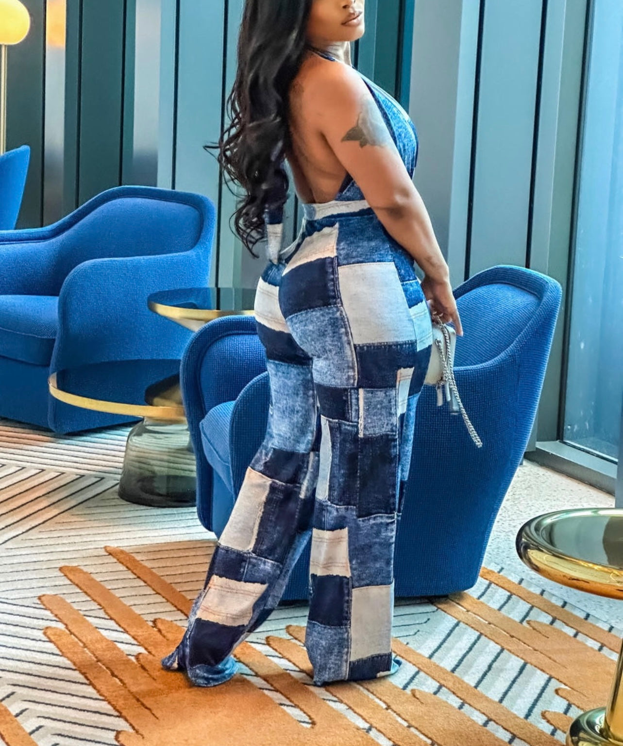 Baddie Denim Jumpsuit product photo