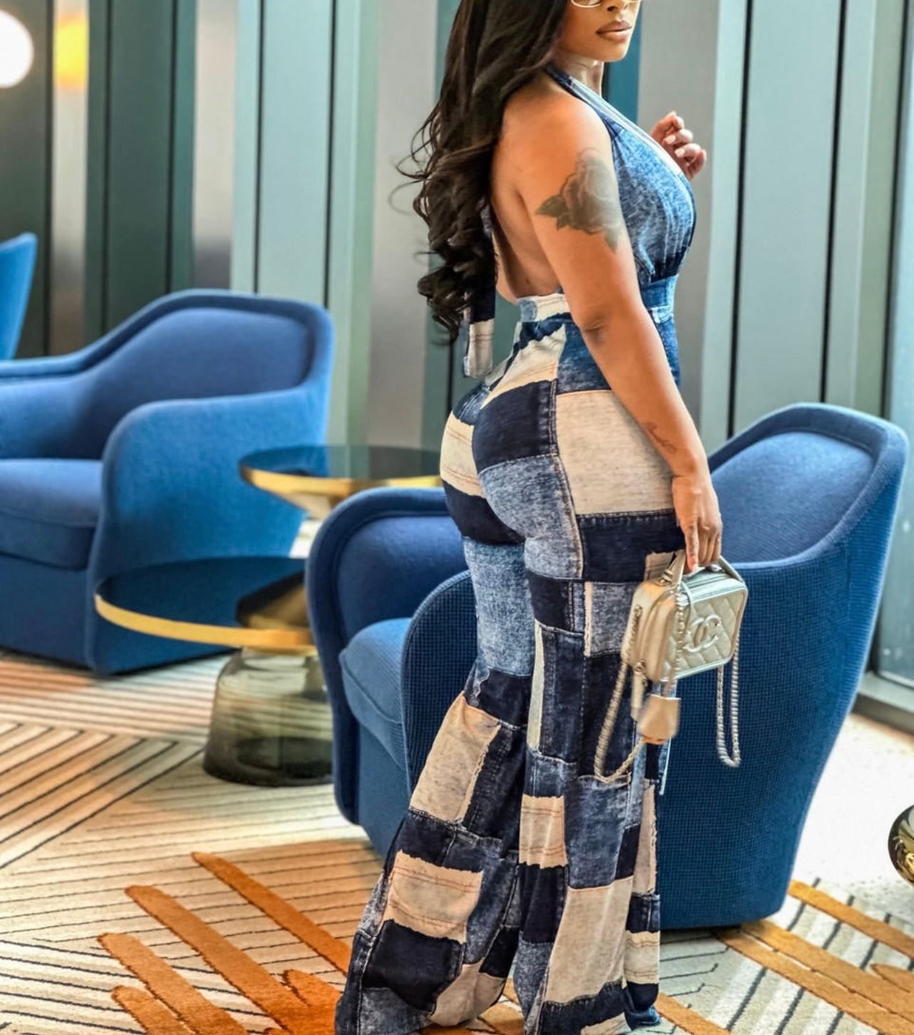 Baddie Denim Jumpsuit product photo