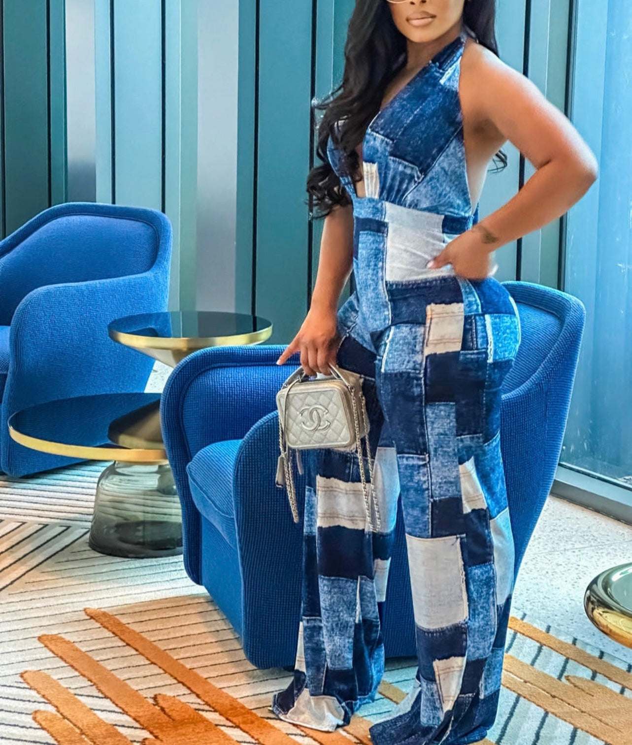 Baddie Denim Jumpsuit product photo