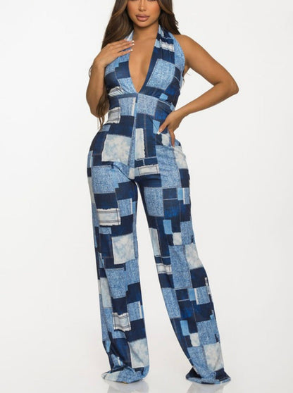 Baddie Denim Jumpsuit product photo