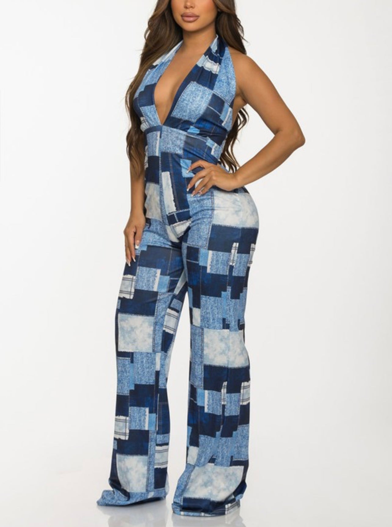 Baddie Denim Jumpsuit product photo