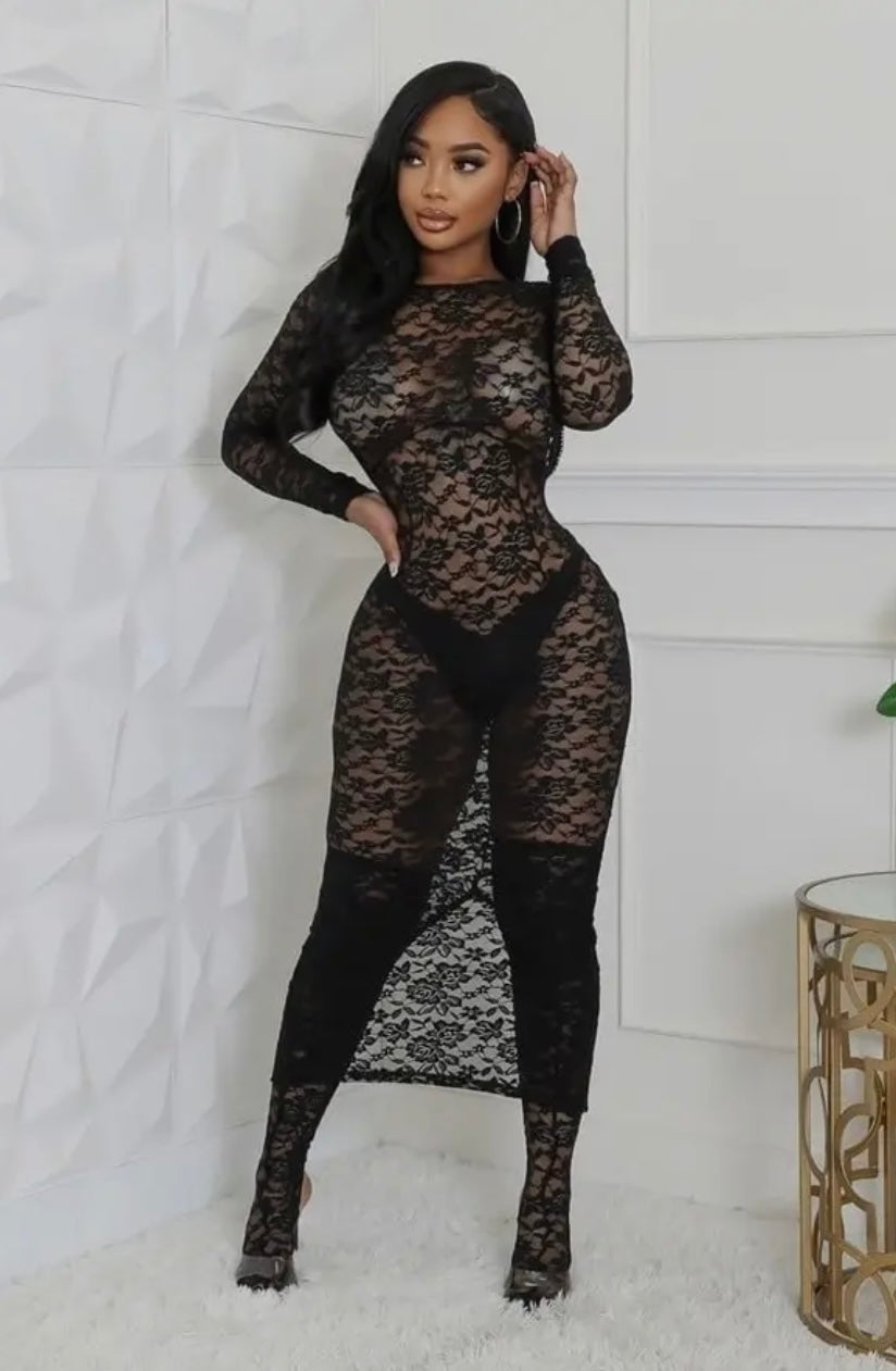 Lacy Baddie Dress - Baddie Kouture Boutique 