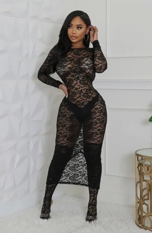 Lacy Baddie Dress - Baddie Kouture Boutique 