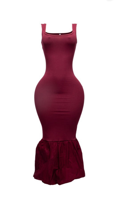 Mermaid Baddie Bubble Dress - Baddie Kouture Boutique 