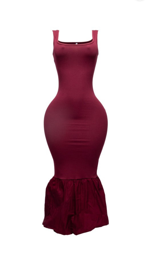 Mermaid Baddie Bubble Dress - Baddie Kouture Boutique 