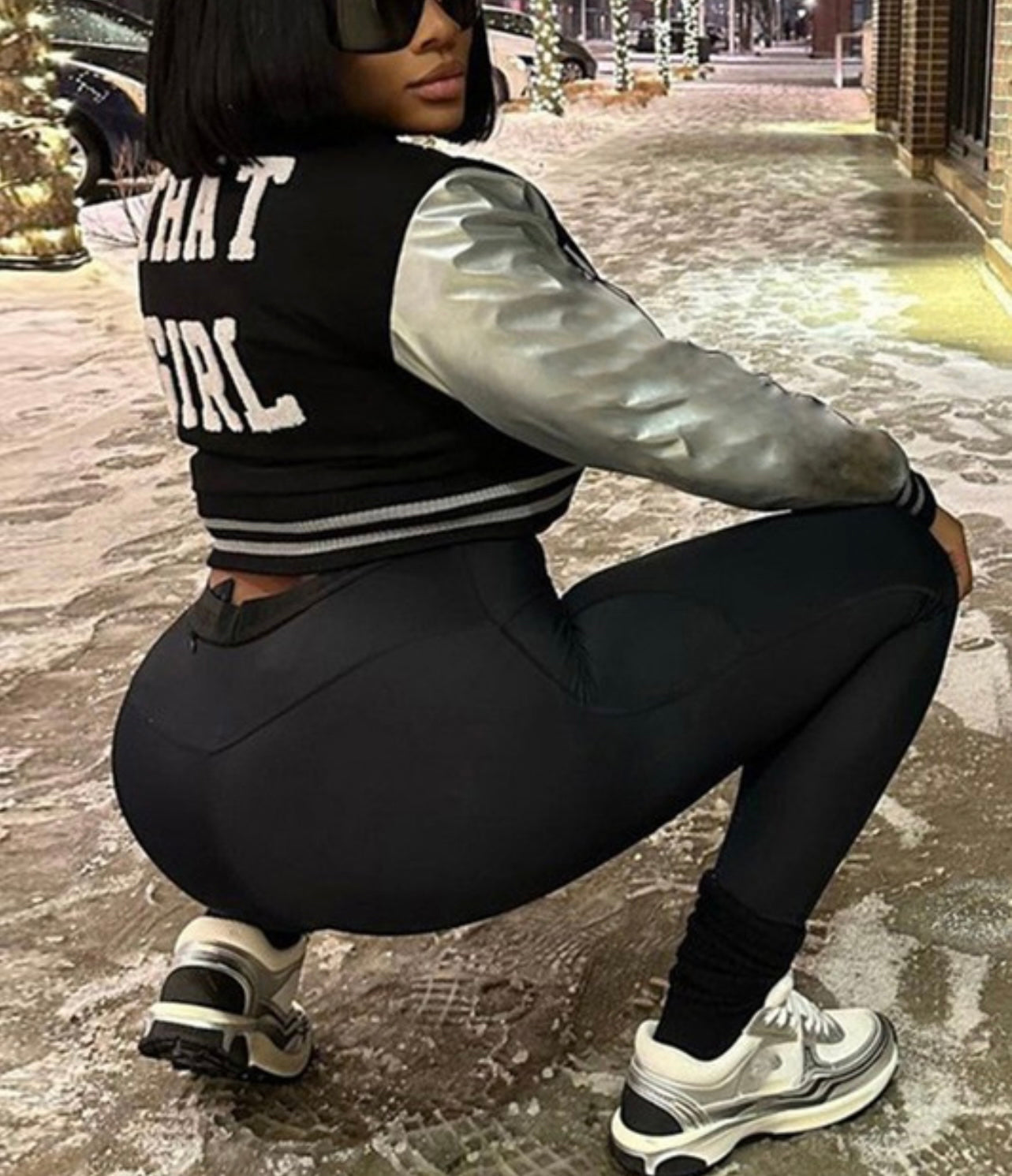 That Girl Baddie Varsity Jacket - Baddie Kouture Boutique 