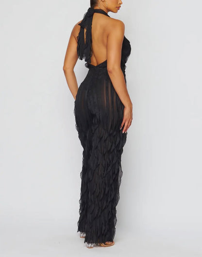 All Ruffled Up Baddie Jumpsuit - Baddie Kouture Boutique 