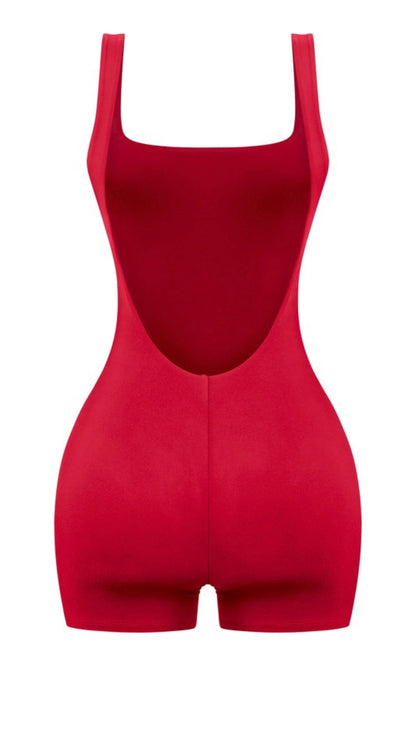 Ruby Kissed Baddie Romper - Baddie Kouture Boutique 