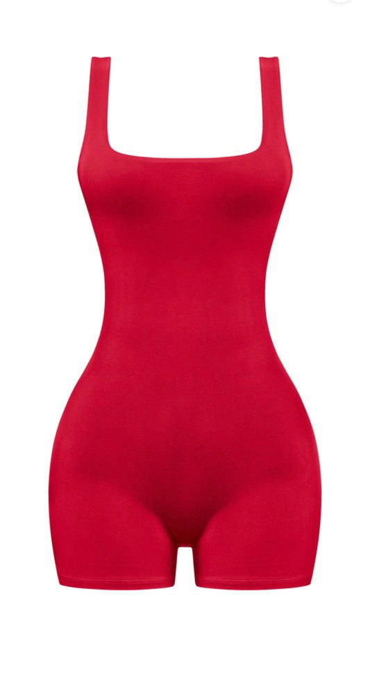 Ruby Kissed Baddie Romper - Baddie Kouture Boutique 