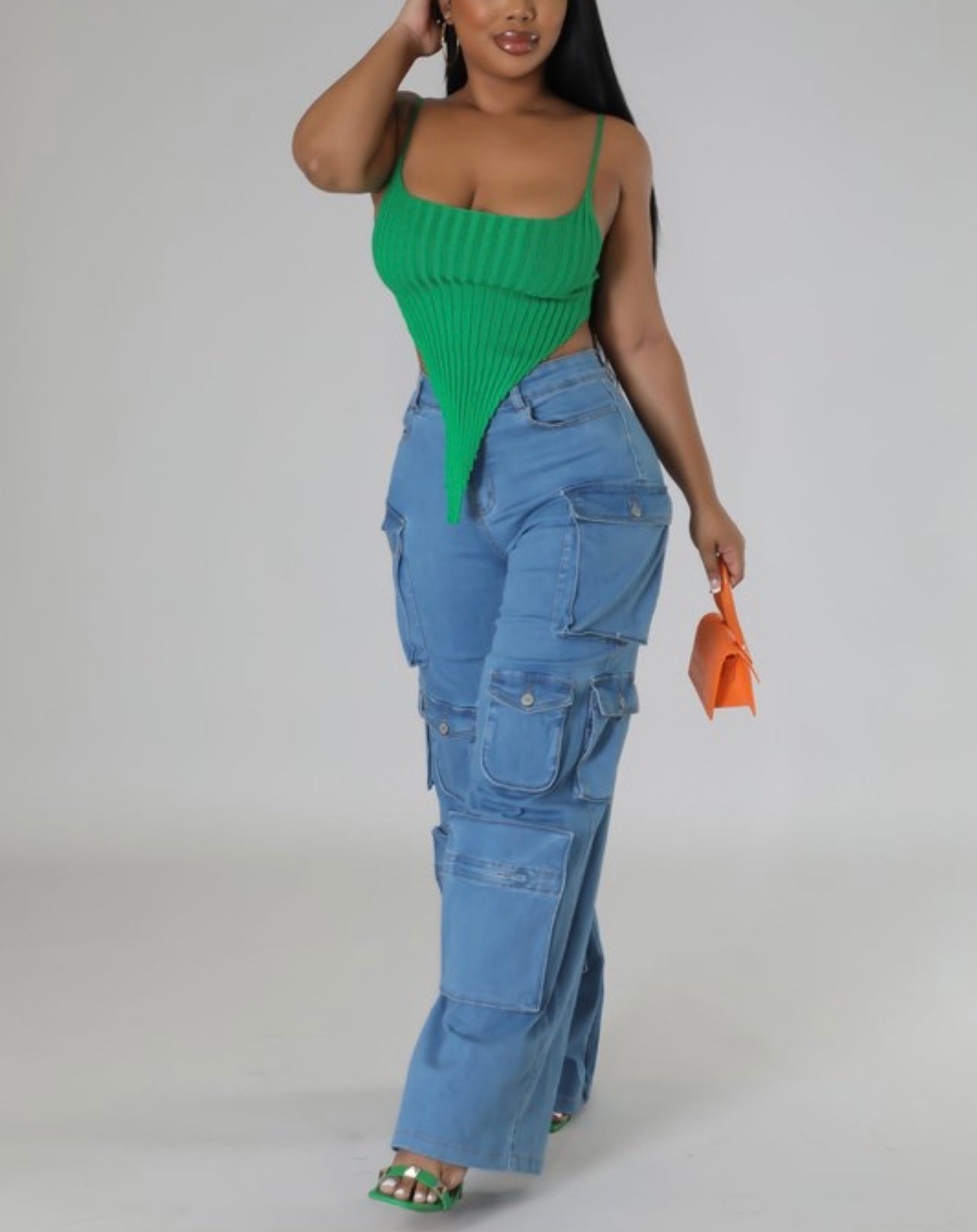 Billie Cargo Baddie Jeans - Baddie Kouture Boutique 
