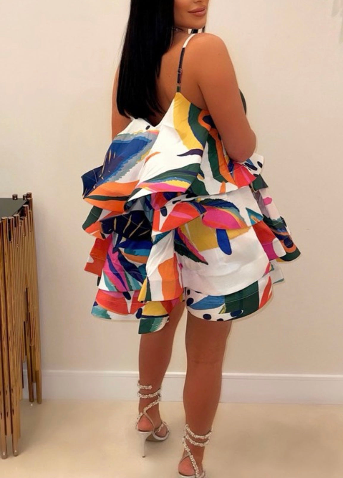 It’s Giving Summer Ruffle Tiered Baddie Dress product photo