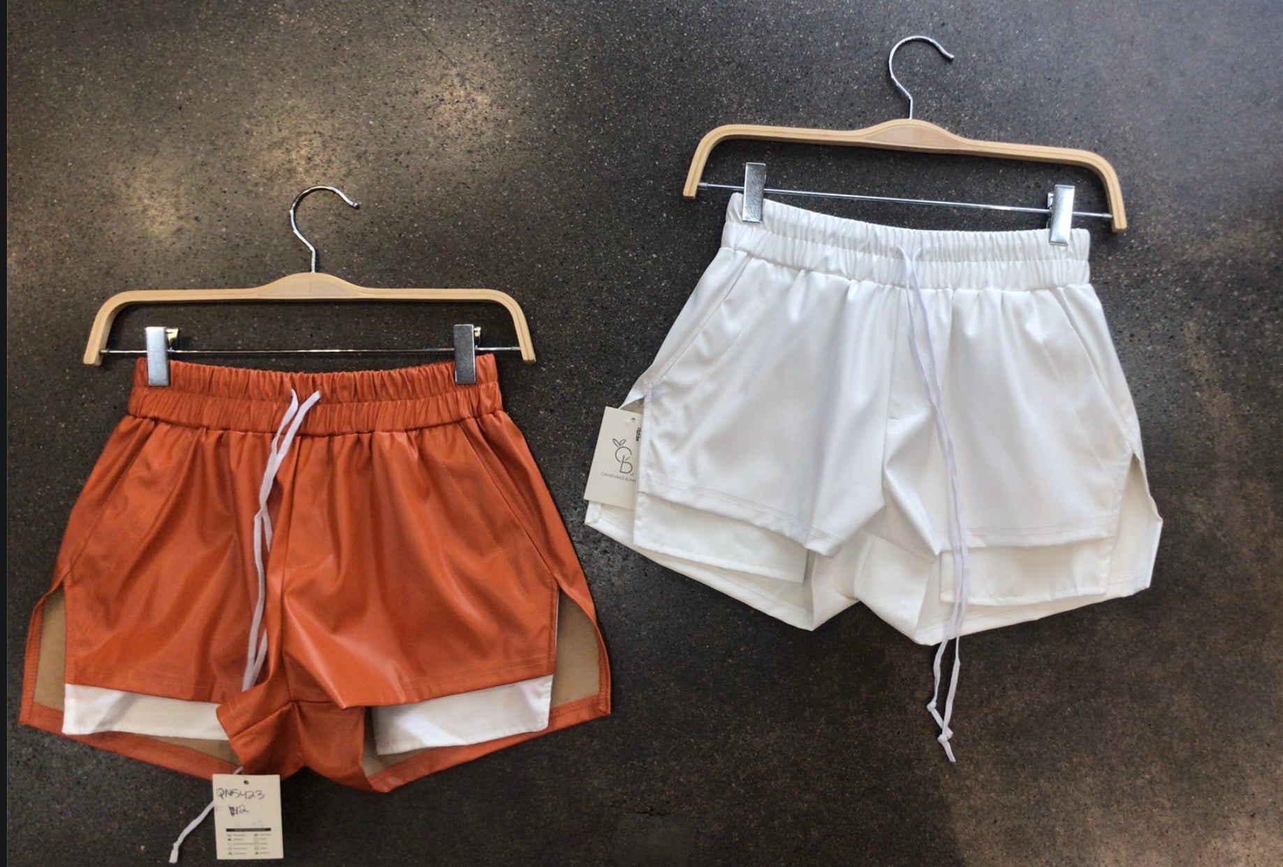 Baddie PU Shorts product photo