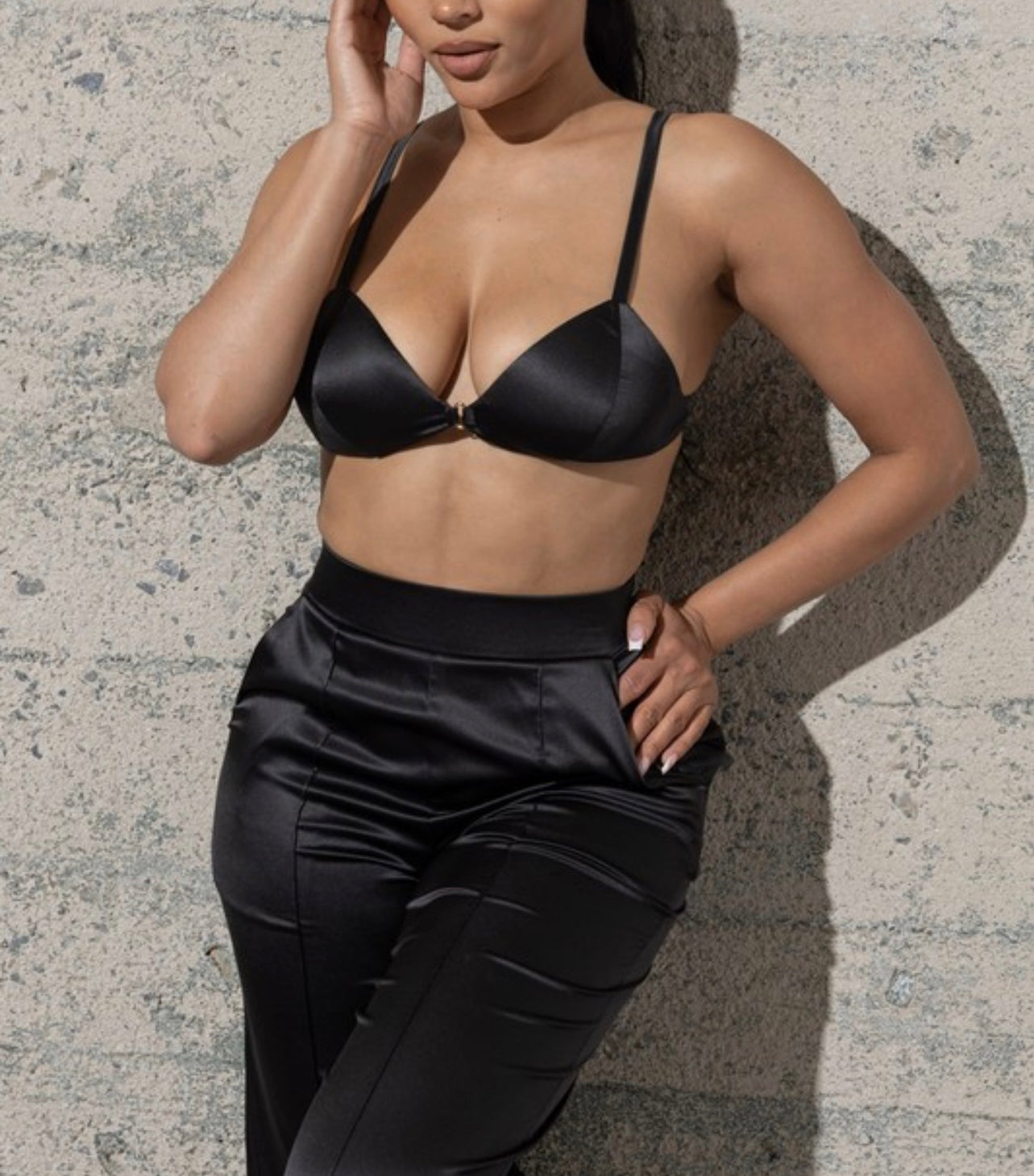 Porsha Baddie Satin Set - Baddie Kouture Boutique 