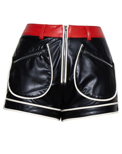 Francesca Baddie Leather Shorts - Baddie Kouture Boutique 