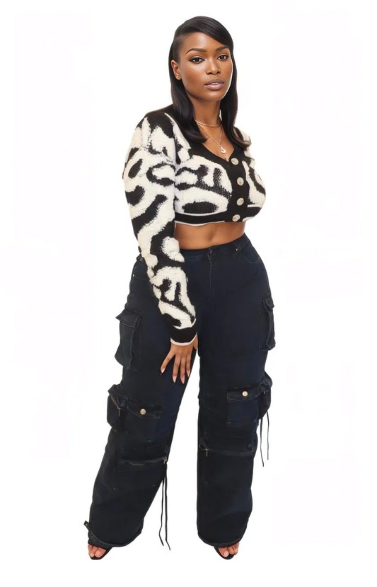 Peppa Baddie Cardigan - Baddie Kouture Boutique 