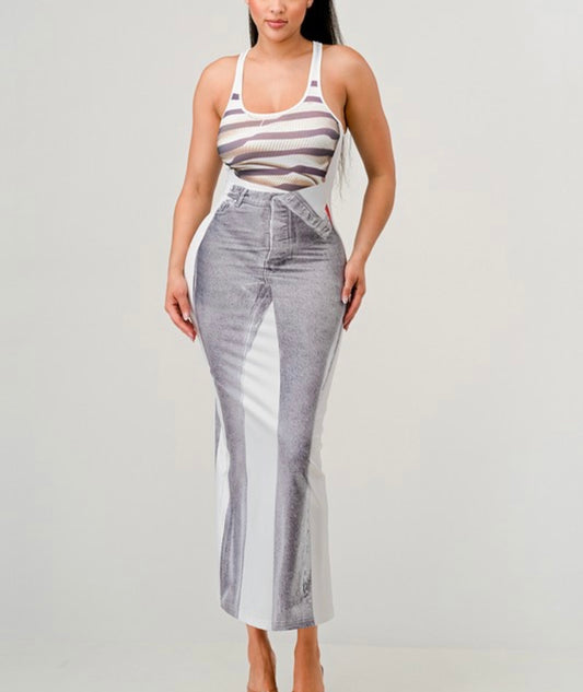 Curves are Curving Baddie Maxi Dress - Baddie Kouture Boutique 