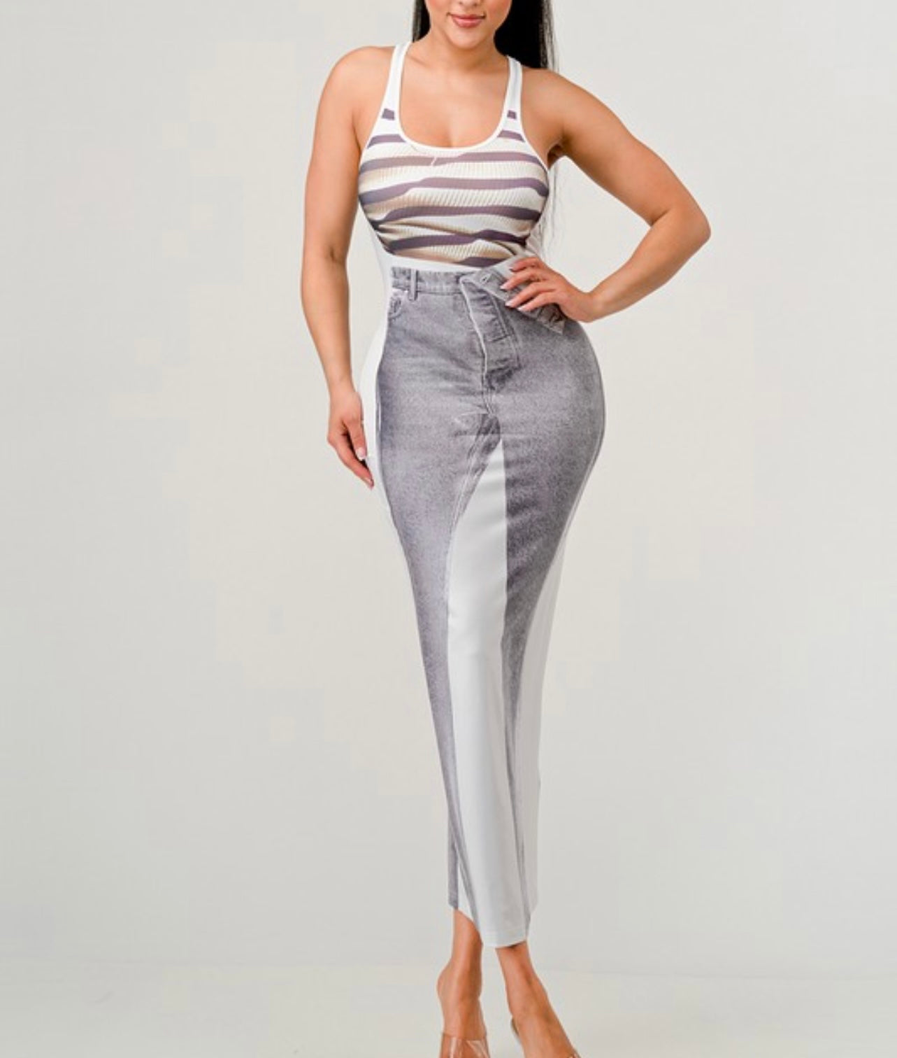 Curves are Curving Baddie Maxi Dress - Baddie Kouture Boutique 