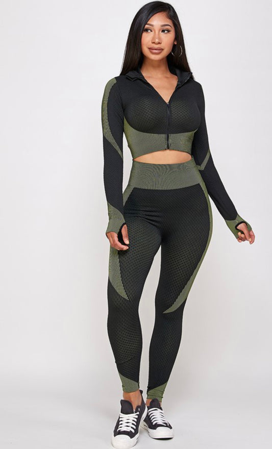 Yandi Baddie Legging Sports Set - Baddie Kouture Boutique 