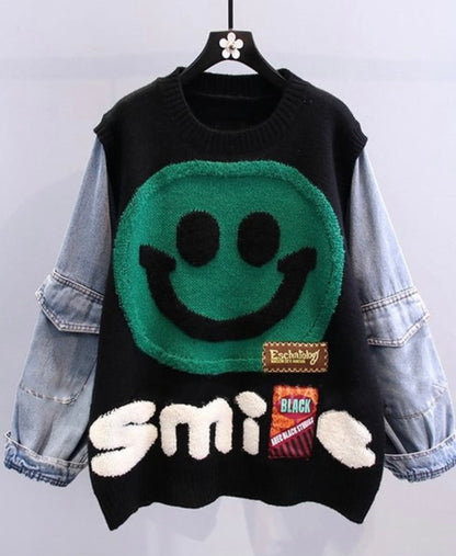Be Happy Baddie Sweater - Baddie Kouture Boutique 