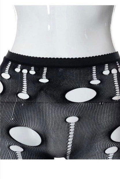 Ripped and Cutout Baddie Pantyhose - Baddie Kouture Boutique 