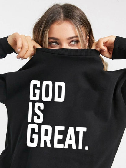 God is Great Baddie Sweater - Baddie Kouture Boutique 