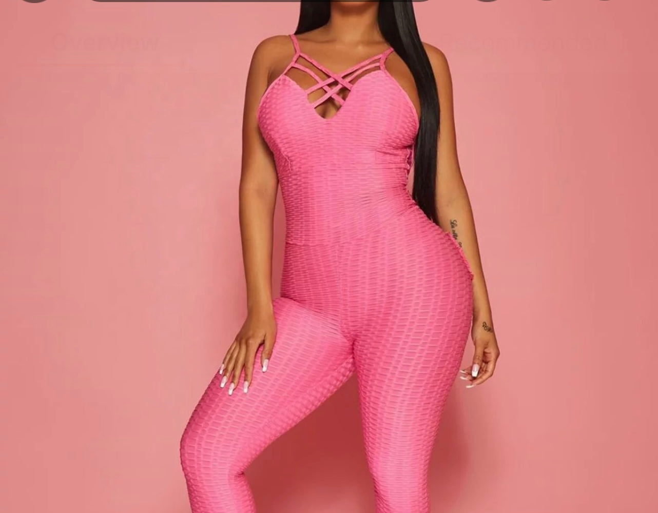 Ms. Fonda Baddie Fitness Jumpsuit - Baddie Kouture Boutique 