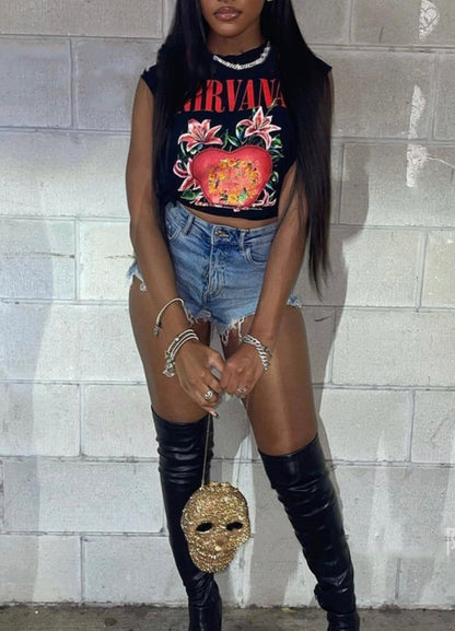 Nirvana Heart Break Baddie Shirt - Baddie Kouture Boutique 