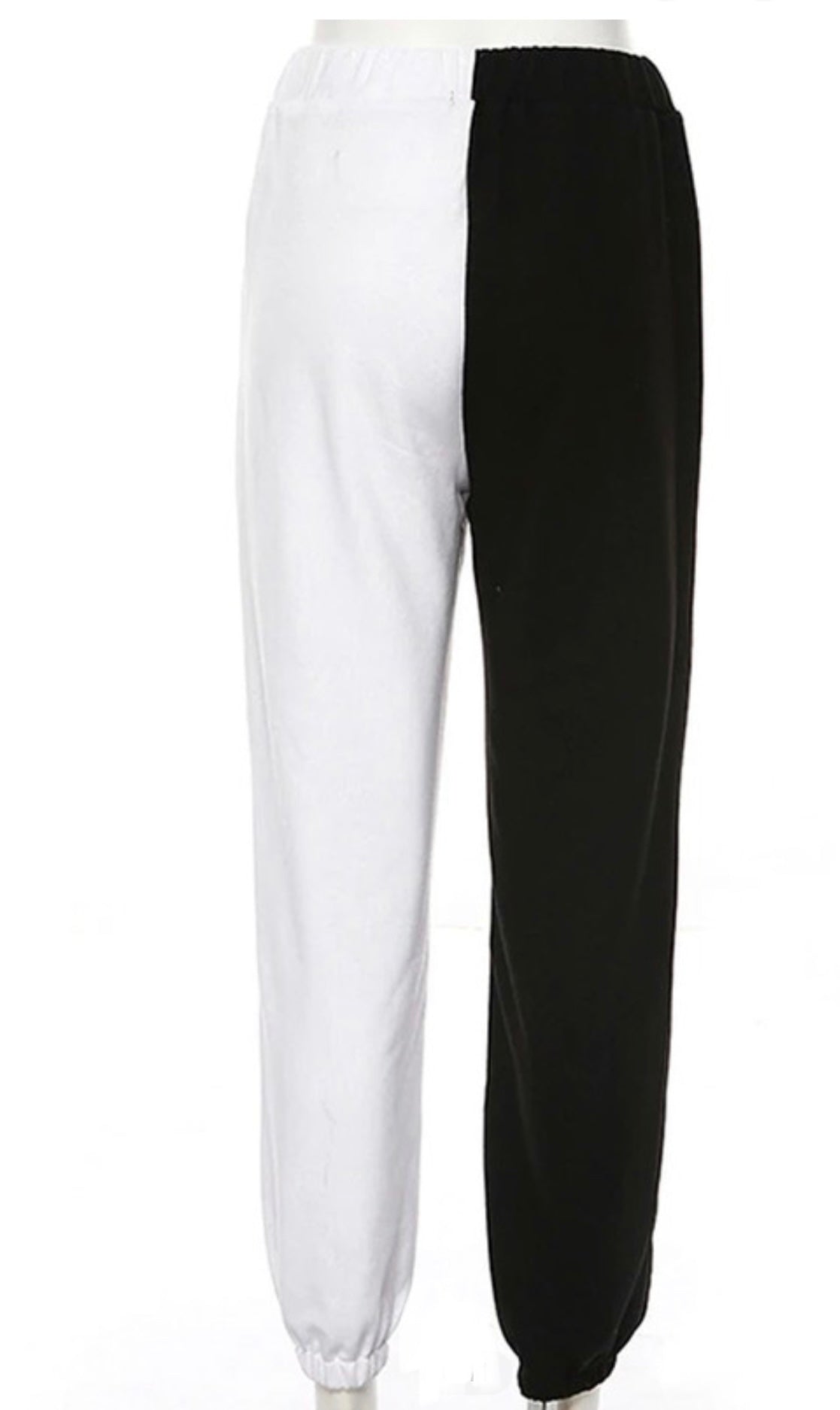 Cruella Black and White Baddie Sweats - Baddie Kouture Boutique 