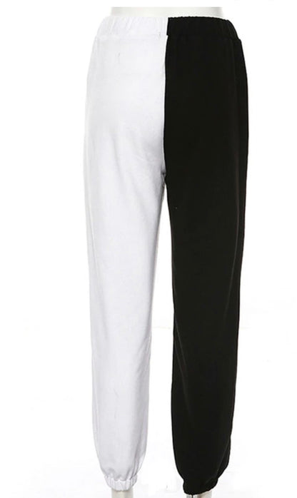 Cruella Black and White Baddie Sweats - Baddie Kouture Boutique 