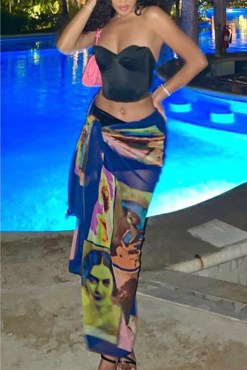 Faces of Beauty Baddie Skirt - Baddie Kouture Boutique 